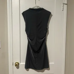 Reformation Alden Knit Dress Silver Velvet New Size Medium thumbnail 8