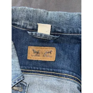 Levis Jean Jacket Womens Blue Medium Wash Trucker‎ Denim Y2K Size Large thumbnail 5