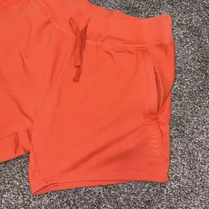 Gymshark Women's Orange Athletic Shorts Size Medium Drawstring Gym thumbnail 11
