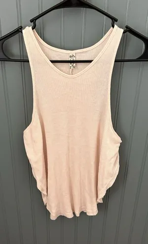 Free People Intimately Tank Tan Cream Nude Size Small‎ Ribbed Cropped thumbnail 1