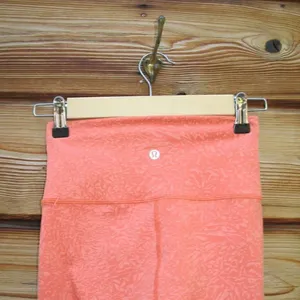 NWOT Lululemon Wunder Train High Rise Shorts 8” Crunch Warm Coral thumbnail 7