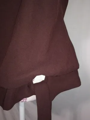 S.L. Fashion 14 Chocolate Side Tie Top Plus thumbnail 2