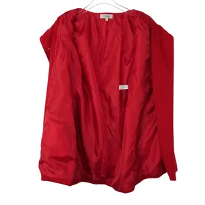 Charlotte Russe Red Wool Pea Coat Small Long Double Breasted Peacoat thumbnail 7