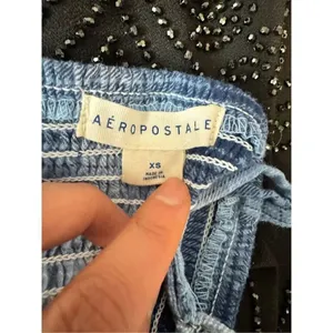 Aeropostal blue crop top size XS thumbnail 8