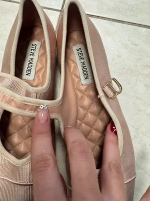 Steve Madden pink satin ballet flats thumbnail 4