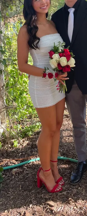 White Hoco Dress thumbnail 1