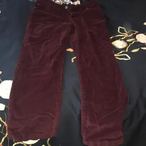 Maroon corduroy mom jeans thumbnail 5