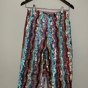 Free People Dance Again Sequin Straight Leg Pants thumbnail 3