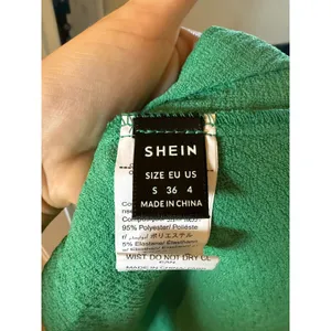 SHEIN Green Strapless Cutout Twisted Bust Smocked Back Textured Maxi Dress Small thumbnail 3