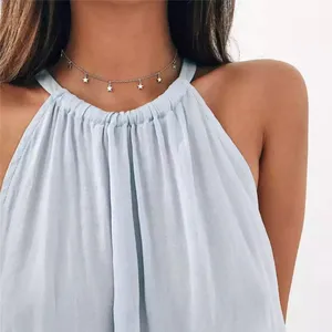 Silver Star Choker Necklace thumbnail 2