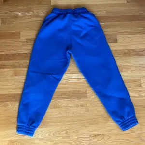 Women’s Blue Fleece Joggers XS/S Cotton Blend High Waist Sweatpants Cozy Lounge thumbnail 5
