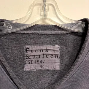 Frank & Eileen Sweatshirt Anna Long Sleeve Capelet Gray Womens Medium thumbnail 3