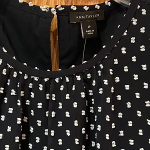 Ann Taylor‎ Clip Belted Mock Neck Shift Dress Night Sky Navy Blue Size 2 Petite thumbnail 9