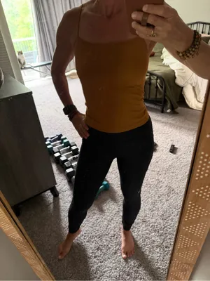 a new day Burnt Orange Slim Square-Neck Tank thumbnail 3