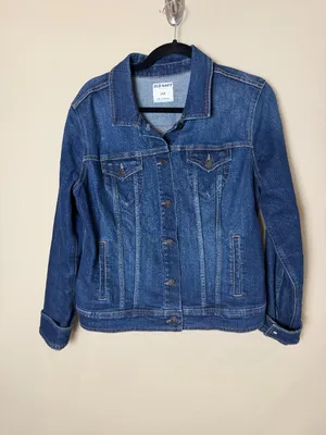 OLD NAVY Classic Denim Trucker Jean Jacket Size Large thumbnail 5