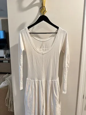 FREE PEOPLE Movement Hot Shot Wide Leg Onesie in White Size Small thumbnail 5