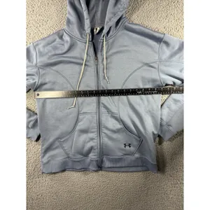 Under Armour Hoodie Women XL Full Zip Fleece Casual Outdoor Jacket‎ thumbnail 4