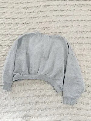 Universal Light Gray Crewneck Sweater for Women thumbnail 3
