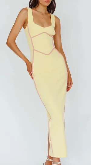 Selfie Leslie Yellow Dress thumbnail 1