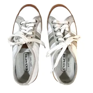Coach "Brad" White & Gray Suede & Leather Sneakers (7.5) thumbnail 7