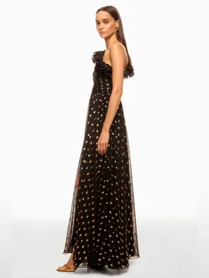 leena for Mac Duggal One Shoulder Ruffle Gown thumbnail 7