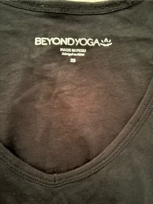Beyond Yoga Black Ruched Long-Sleeve Scoop Neck Dress thumbnail 2