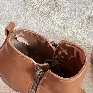 Caramel Brown Leather Ankle Boots Dunes Size 8 thumbnail 7