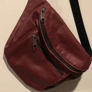 Vintage Mahogany Faux Leather Fanny Pack thumbnail 2
