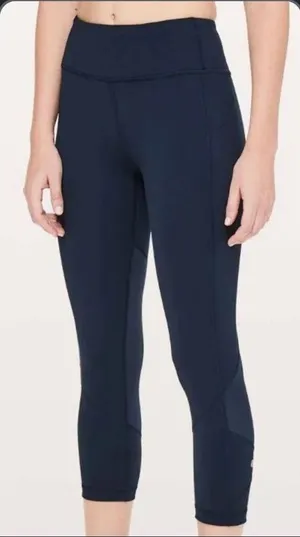 LuluLemon pace rival crop leggings thumbnail 1