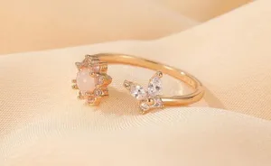 Opal adjustable ring Gold thumbnail 1