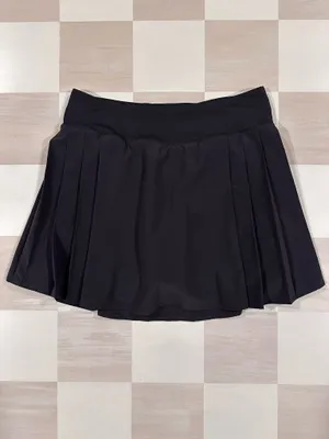lululemon side pleat high rise tennis skirt black 4 W8ADUS thumbnail 4