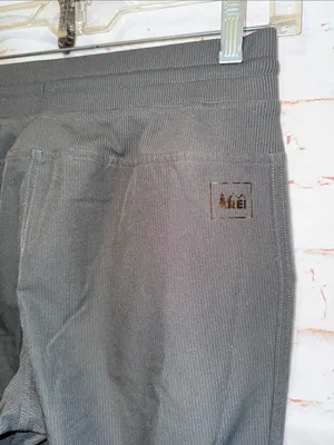 REI women’s S pull on Dark Gray Drawstring Jogger Pants pockets toggle thumbnail 7