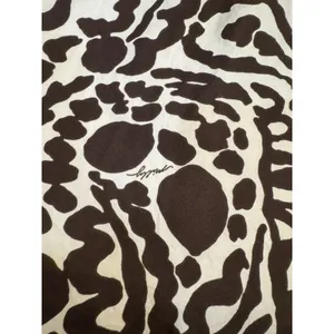 Milly New York‎ Brown & White Print Silk Short Sleeve Dress Size 6 thumbnail 14