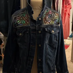 Handcrafted Denim Jacket Blue Size L thumbnail 4