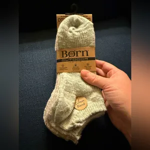 Born Outdoor No SHOWS Cotton Acrylic Wool Blend Socks 4 Pairs Shoe NWT Size 4-10 thumbnail 11