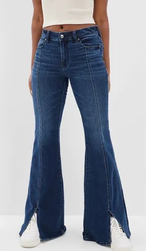 American Eagle Ne(x)t Level Festival Flare Jean: Size 26 Tall thumbnail 1