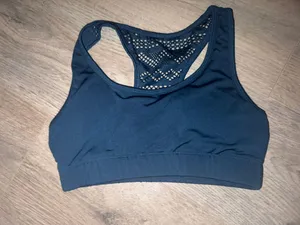 Blue sports bra thumbnail 2