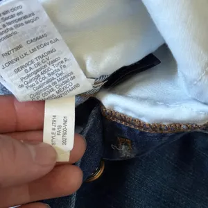 Madewell 10 High-Rise‎ Skinny Jeans Blue Button Fly Distressed J7914 Womens 28 thumbnail 7