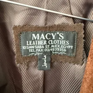 Macy Leather Clothes sz S Vintage Suede Colorblock Western Jacket Brown‎ Hippie thumbnail 4