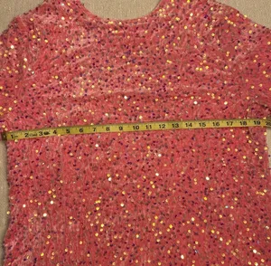 Pink sequin dress Size XL thumbnail 8