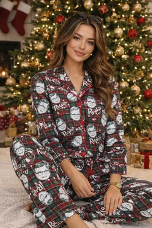 Boutique A Christmas Story Ralphie Pajama Set Sz L thumbnail 1