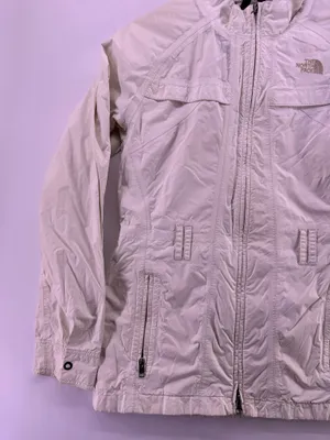 The North Face White Windbreaker Jacket Size Medium  thumbnail 6