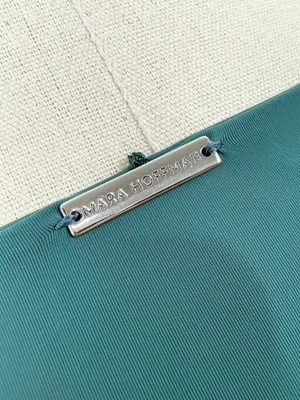 Mara Hoffman Samba Wraparound Bikini Top + Bottom Teal Sz XS thumbnail 7