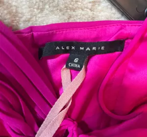 Alex Marie Magenta designer Dress thumbnail 5