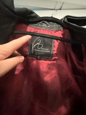 Real leather jacket black thumbnail 2