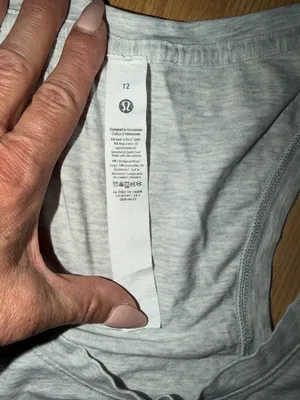 lululemon athletica Heather Light Gray Racerback Tank thumbnail 2