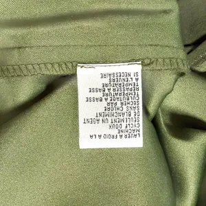 NWOT Vintage Talbots Velvet‎ Dress Size 12 Empire Waist Midi Olive Green Velour thumbnail 7