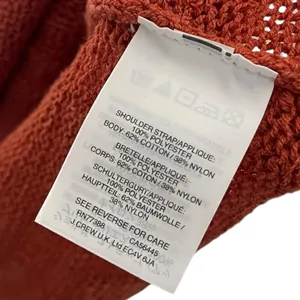 Madewell Terracotta‎ and Multicolor Strappy Tank Top Knit Sweater Boho Casual XS thumbnail 6