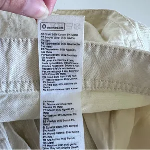 & Other Stories Women’s Ivory‎ Cream Crinkle Long Jean Pants thumbnail 10