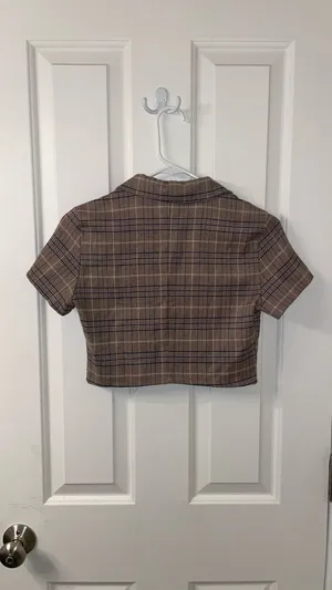 Vintage cropped tee Brown thumbnail 2
